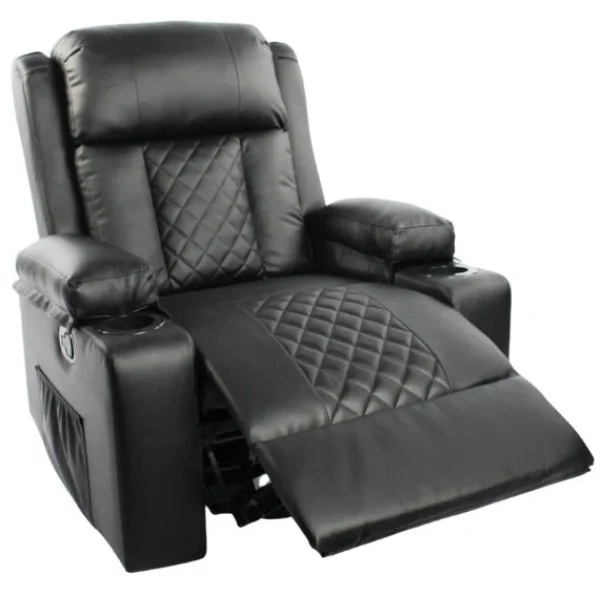 Black Bull Premium Sofa Swivel Rocker Recliner - UMSBL104